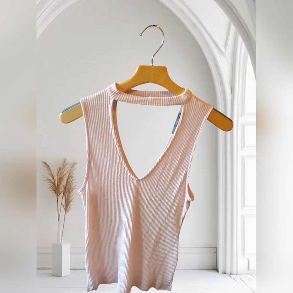 Matty (m) Ribbed  Blush sweater